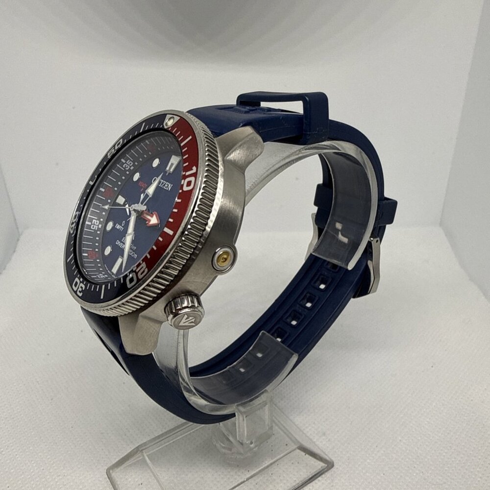 Citizen Eco-Drive Promaster Marine Men's Watch Blue Dial Pepsi Bezel Diver - Picture 2 of 11